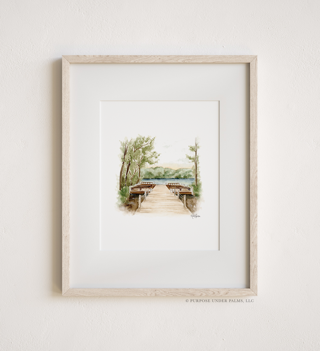 Lakeside Estate Art Print