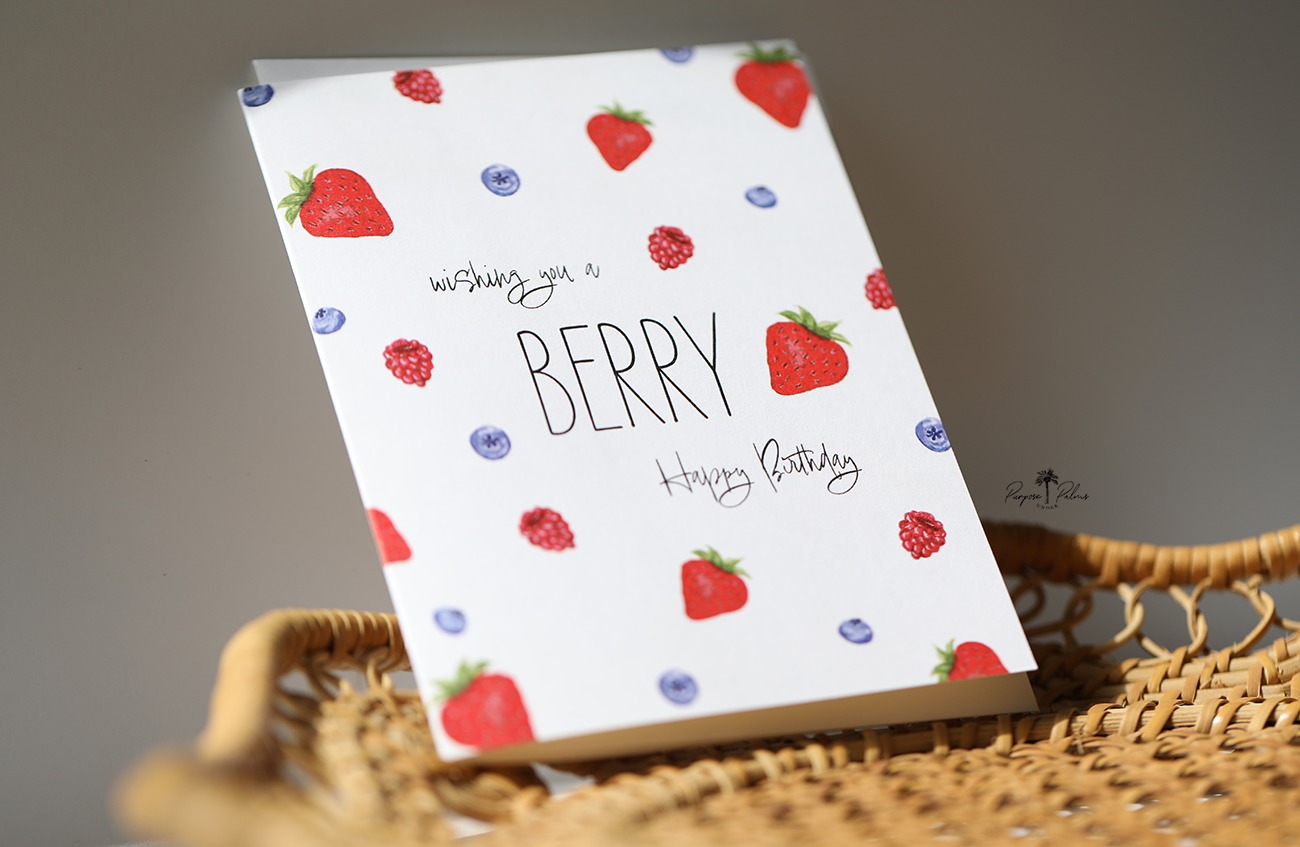 Berry Happy Birthday Greeting Card