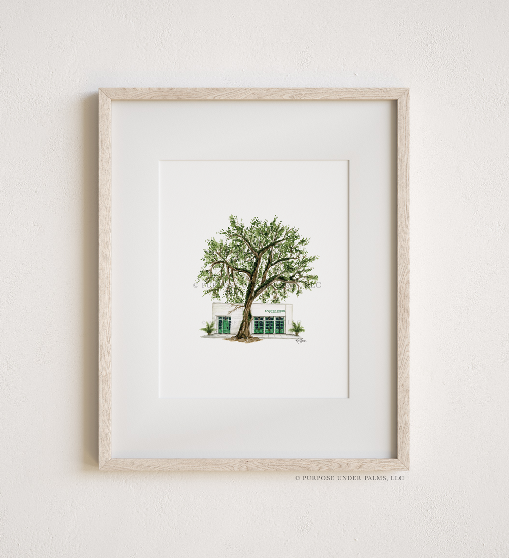 Cannon Green Charleston, SC Art Print