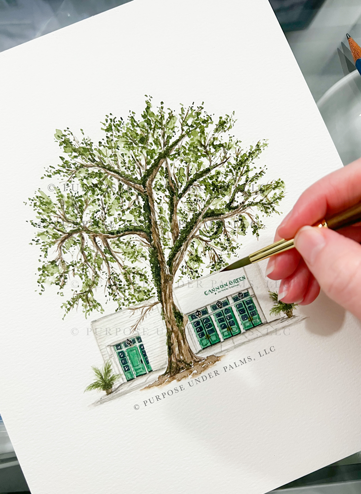 Cannon Green Charleston, SC Art Print