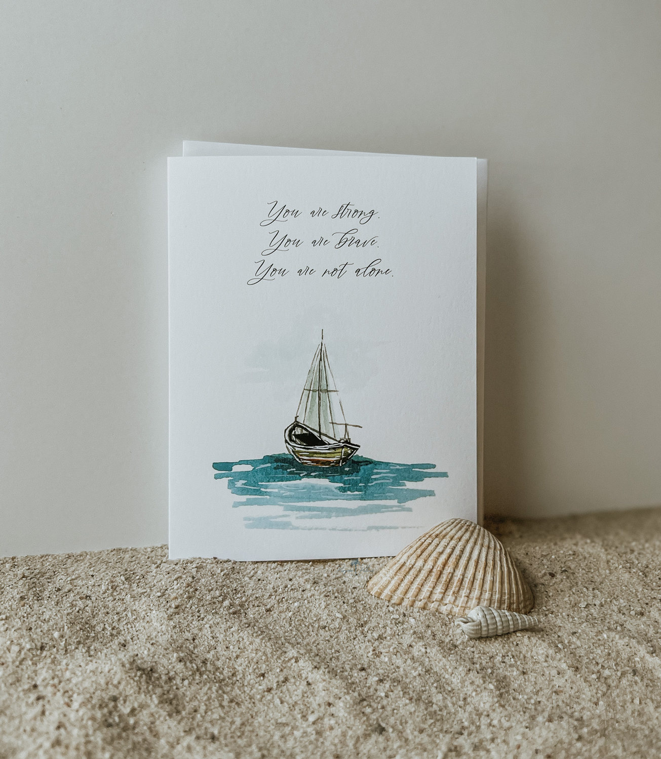 You Are Not Alone Sympathy Card