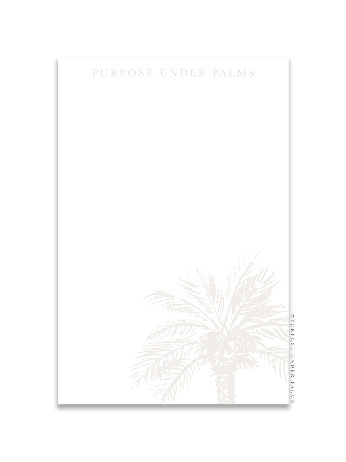 Purpose Under Palms Notepad