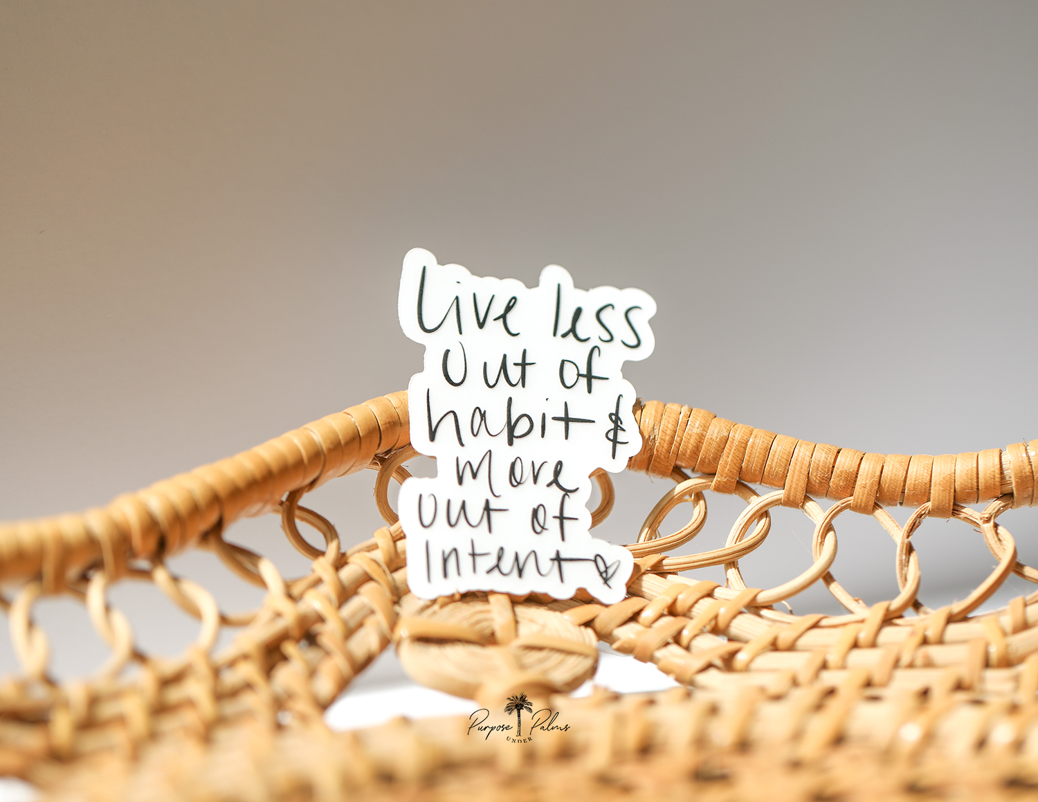 Live Less Out of Habit Mini Sticker