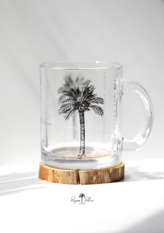 live with purpose palm tree 10oz mug