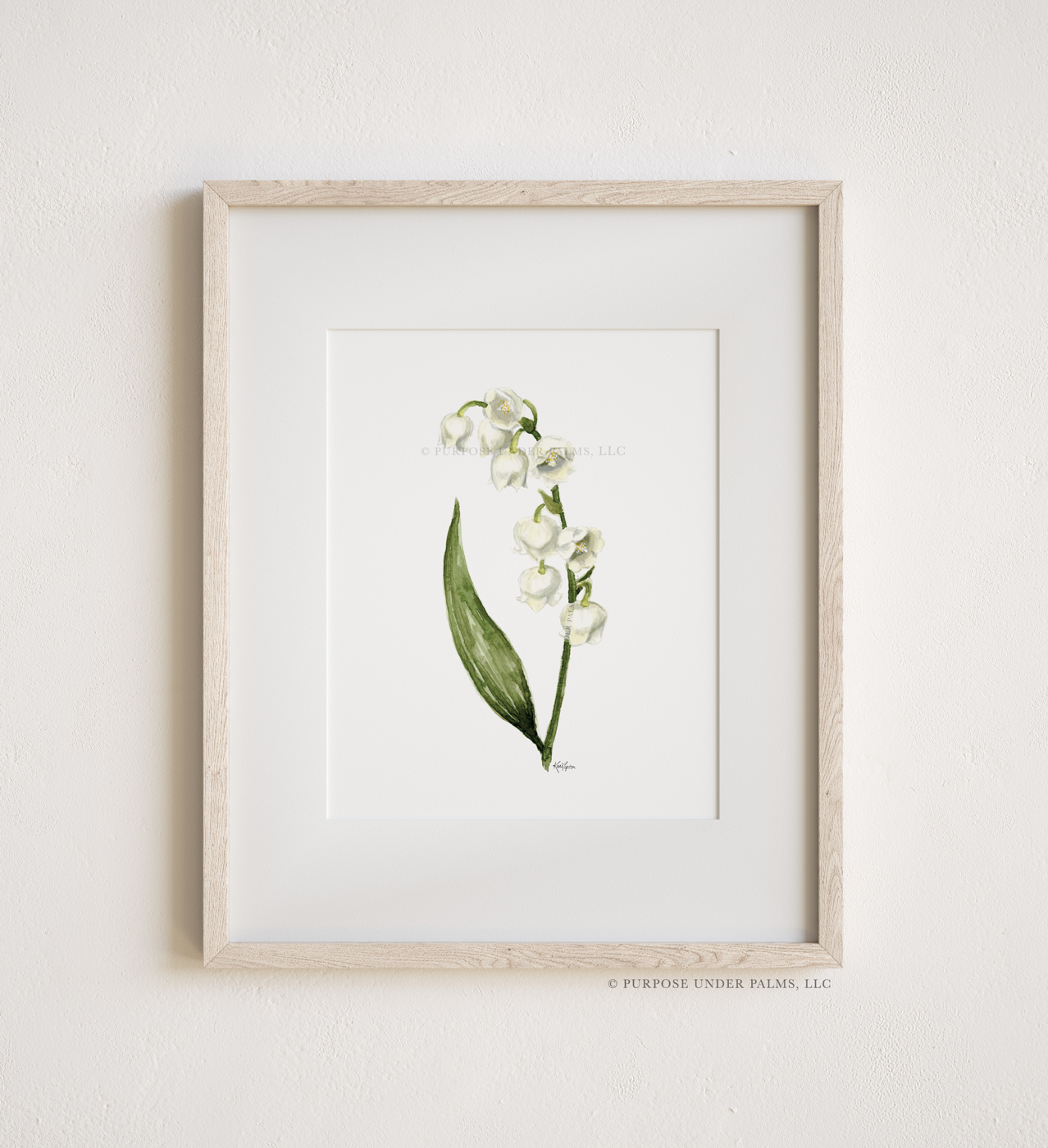 May Birth Flower | Lily of the Valley Art Print