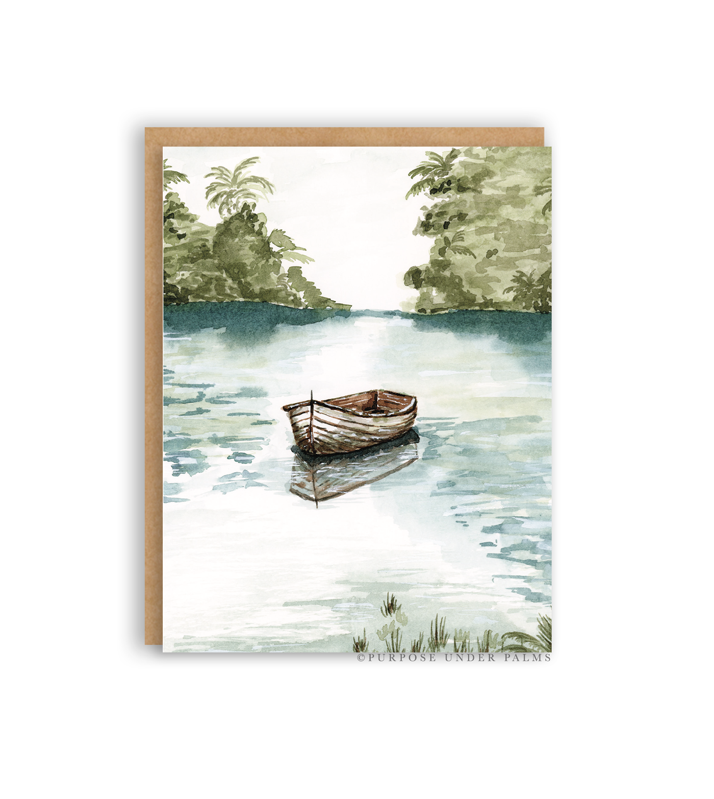 Blank Saltwater Solitude Greeting Card