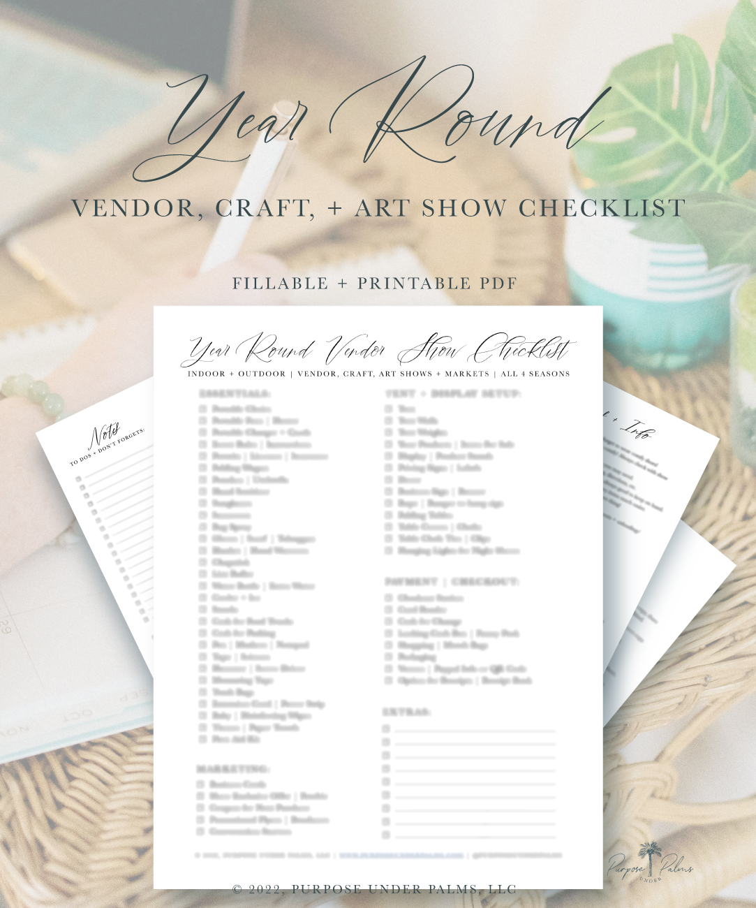 Year Round Vendor Show + Market Checklist