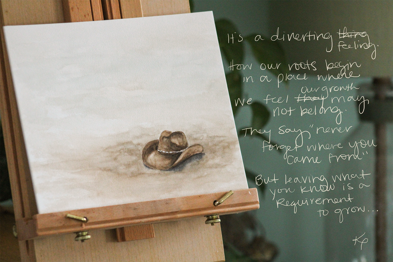 Diverted | Original Fine Art Painting + Poem