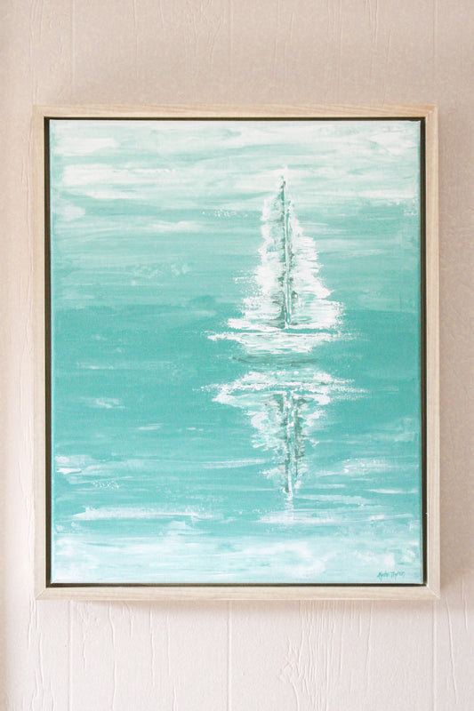 "Losing Sight of the Shore" Original Fine Art Painting