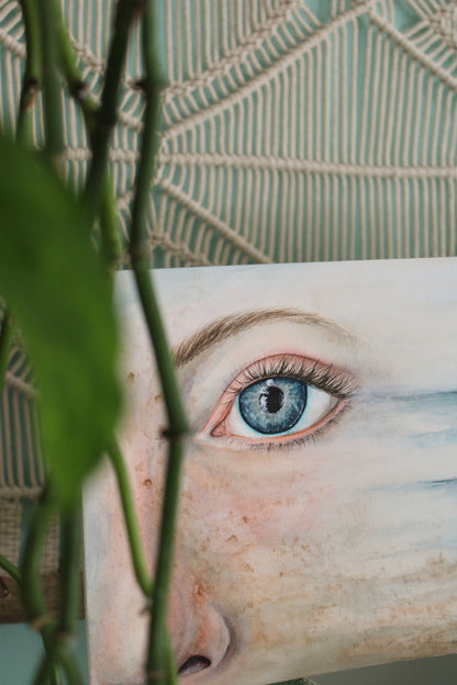 Effortless Synchronicity | Original Fine Art Painting + Poem