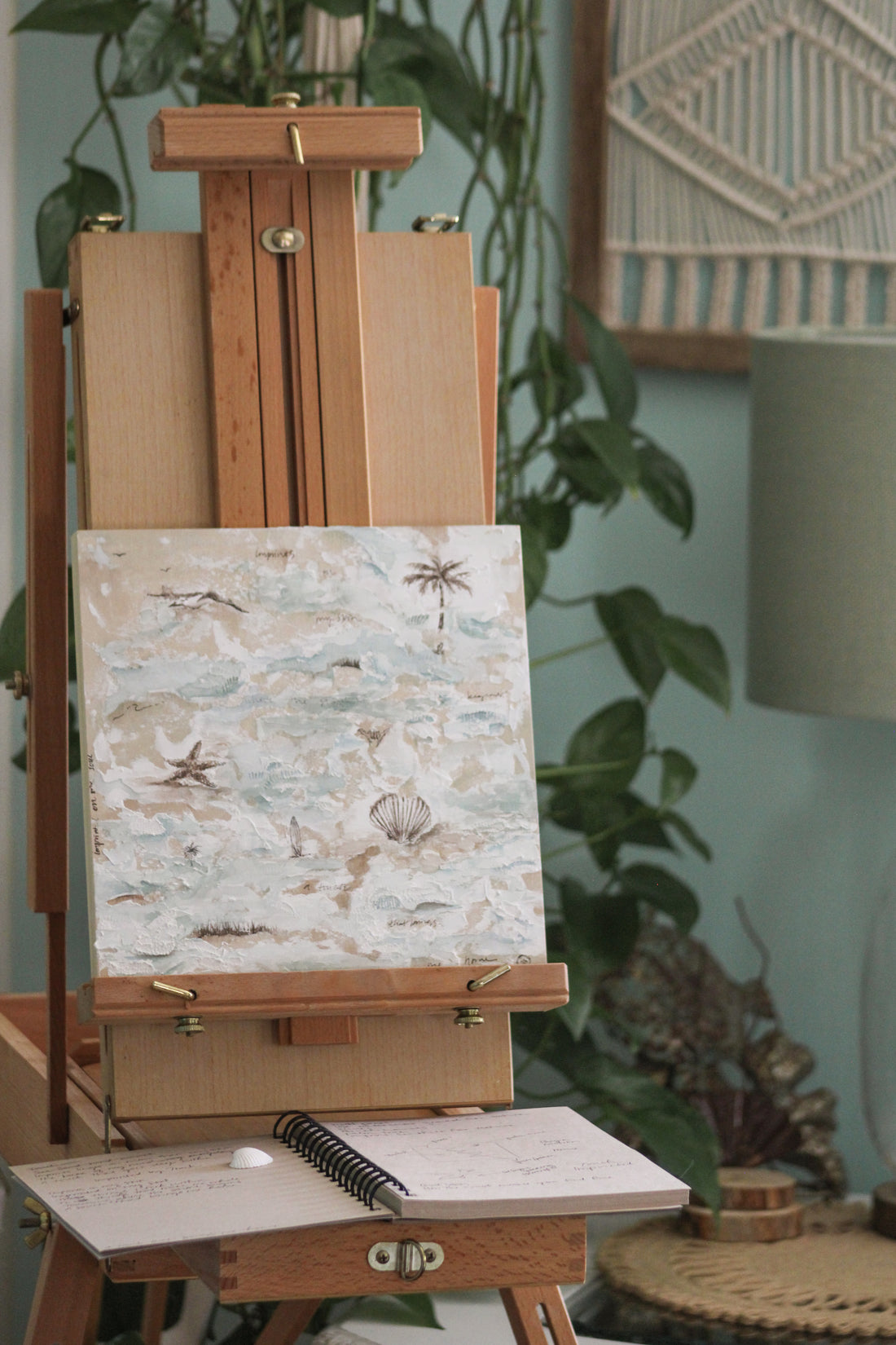 Imprinted by Touch | Original Fine Art Painting + Poem