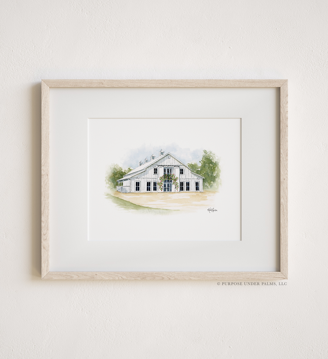 Ivy Rose Barn Art Print