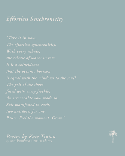 Effortless Synchronicity | Original Fine Art Painting + Poem