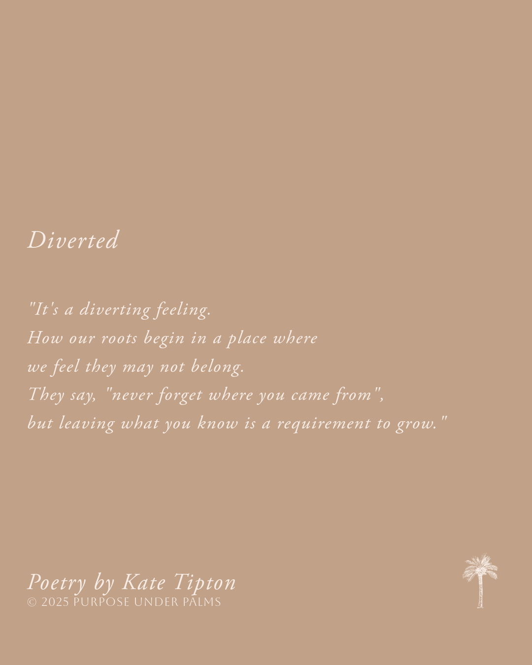 Diverted | Original Fine Art Painting + Poem