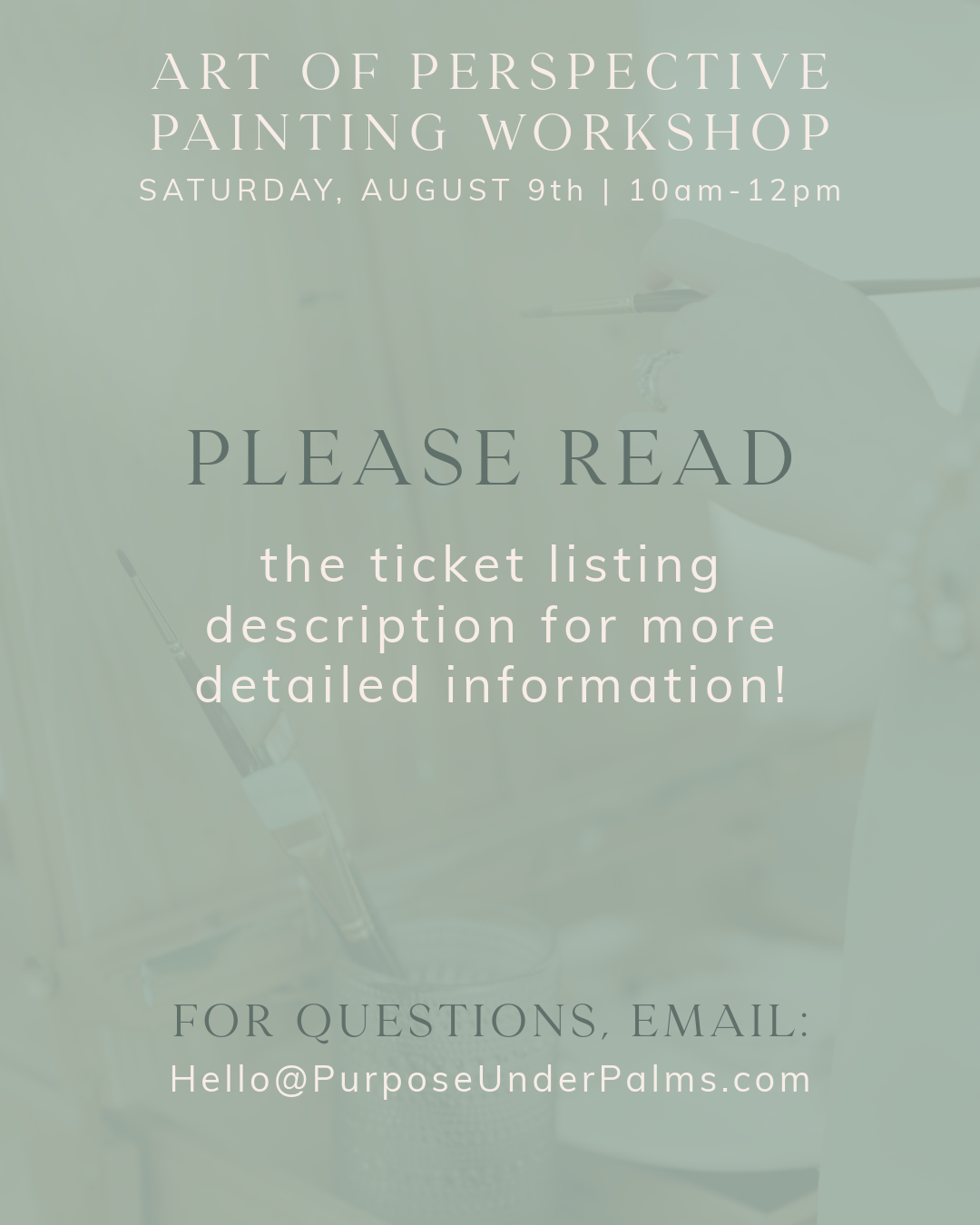 Art of Perspective Painting Workshop | Tickets for August 9th