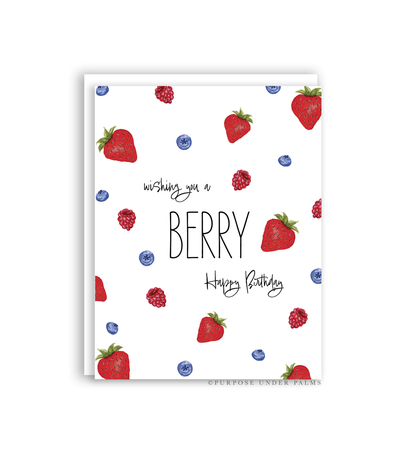 Berry Happy Birthday Greeting Card