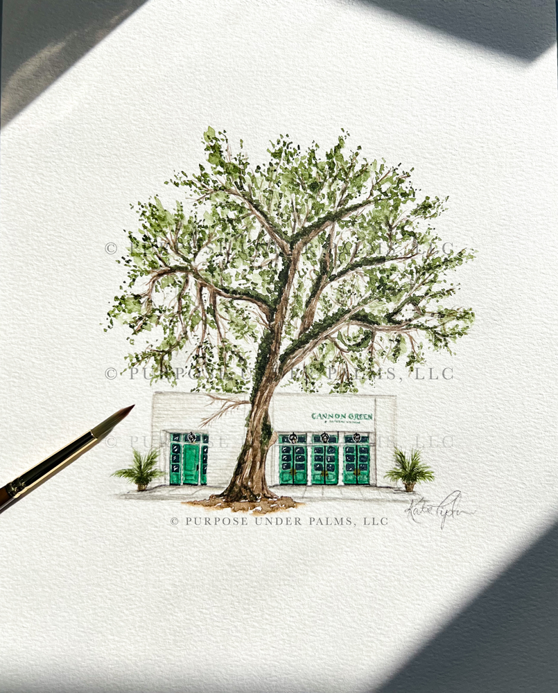 Cannon Green Charleston, SC Art Print