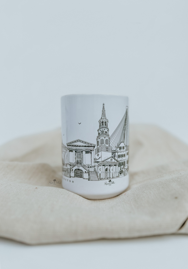 charleston skyline + landmark 15oz mug