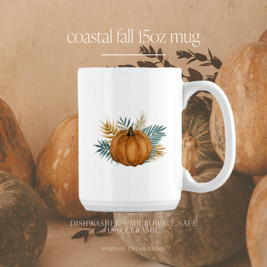 coastal fall 15oz mug