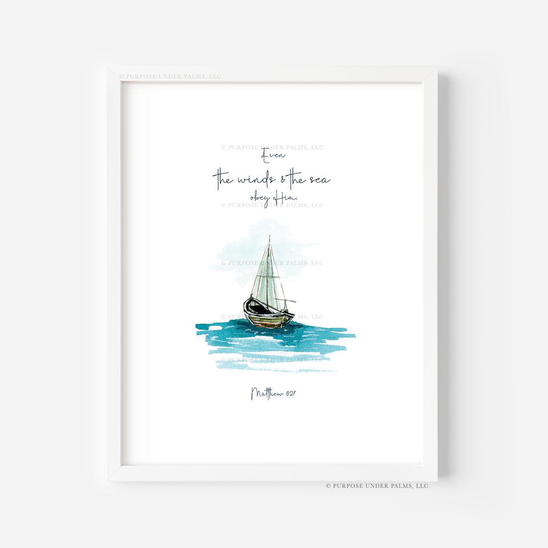 the winds + the sea sailboat digital art print | digital download