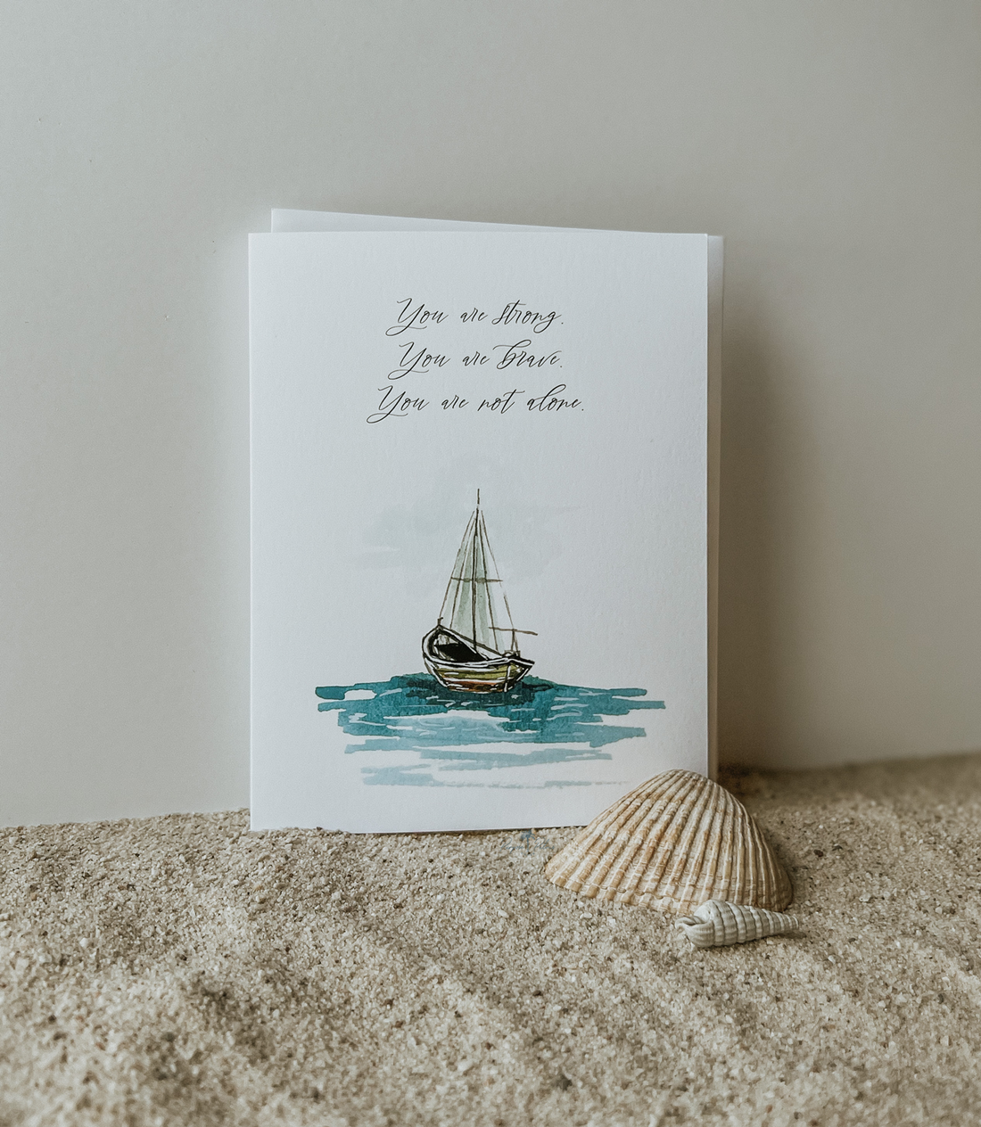 You Are Not Alone Sympathy Card