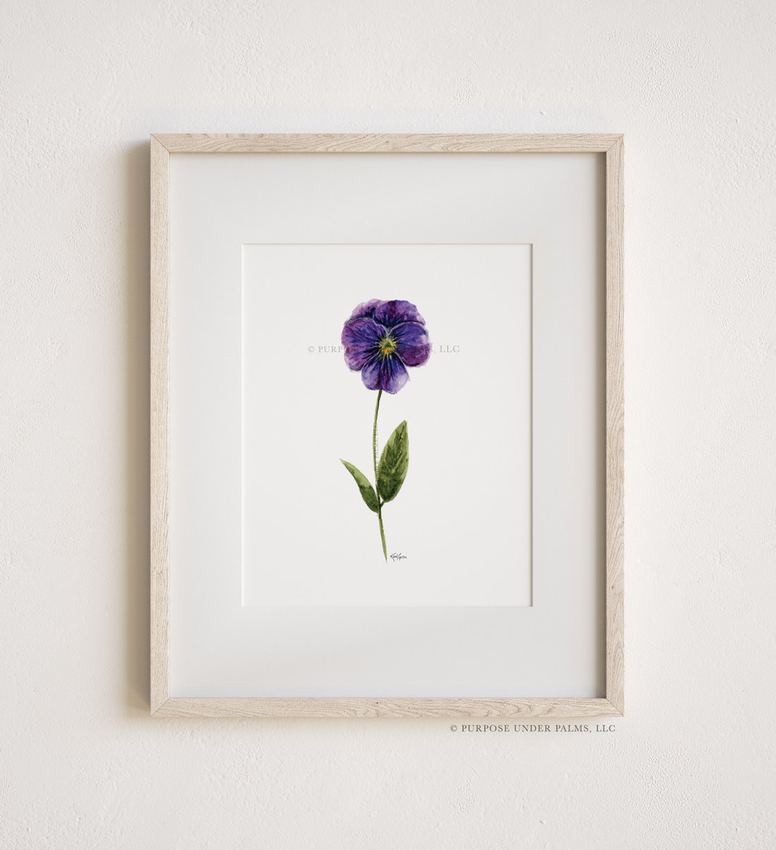 February Birth Flower | Violet Art Print
