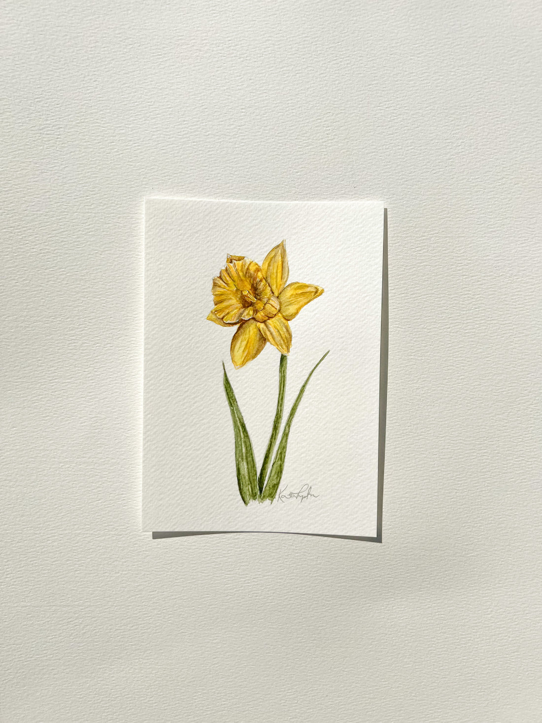 March Birth Flower | Daffodil Original Painting