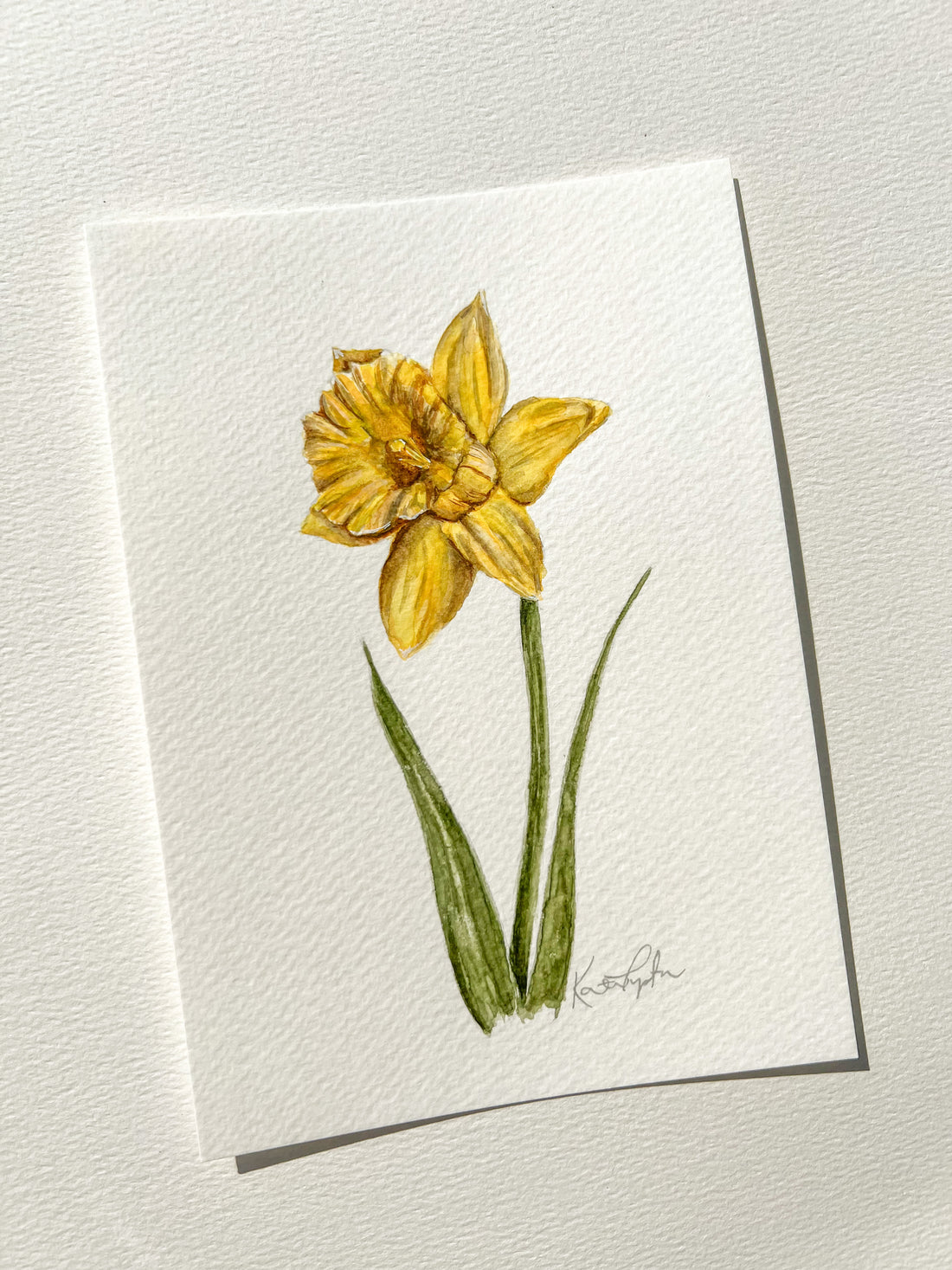 March Birth Flower | Daffodil Original Painting