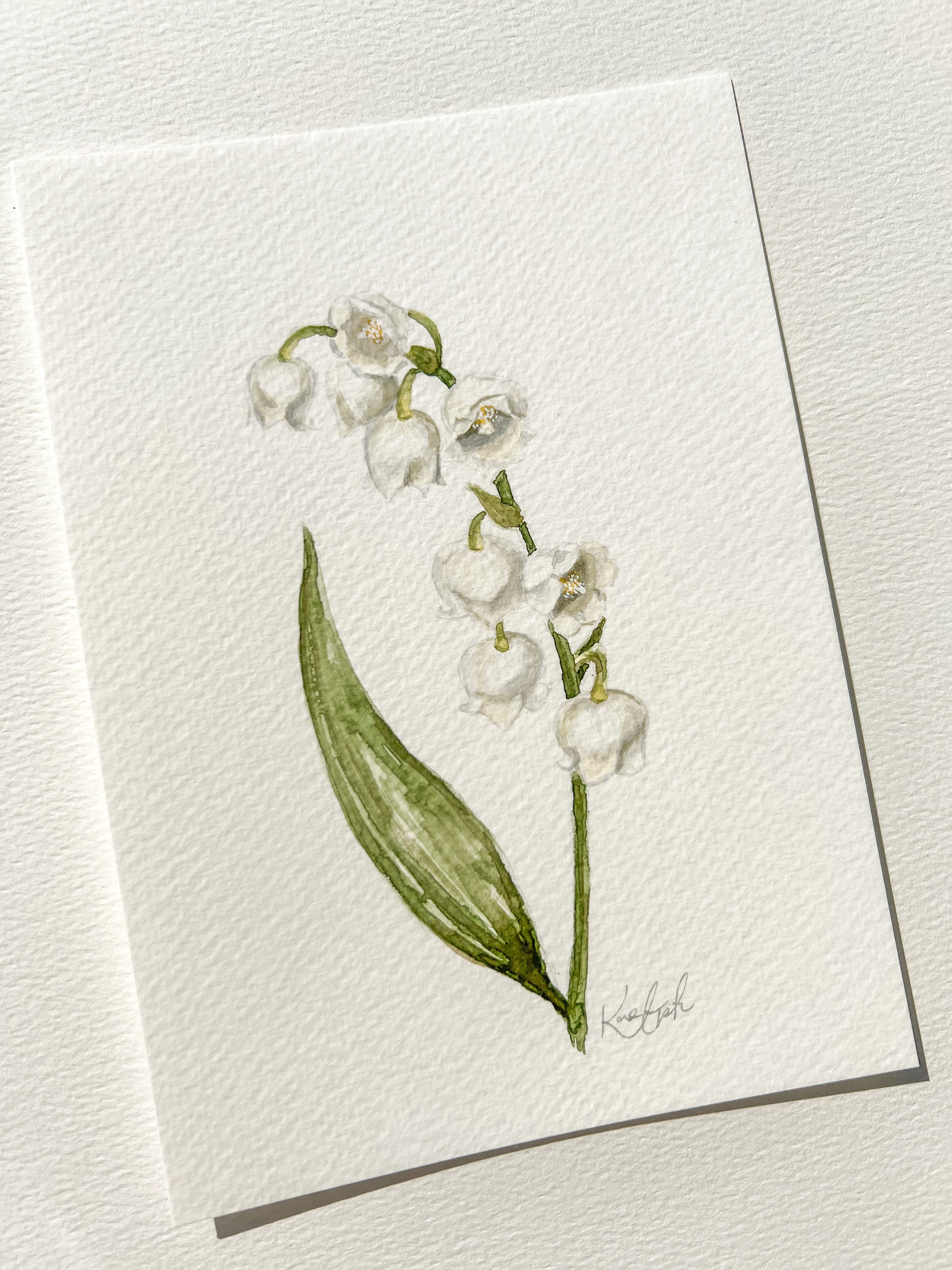 MAY LILLY of the Valley-birth Month Flowers Embroidery 
