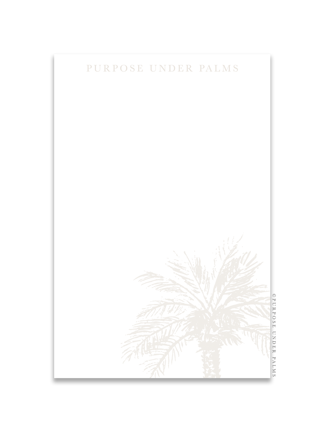 Purpose Under Palms Notepad