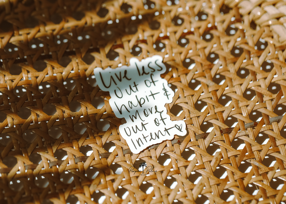 Live Less Out of Habit Mini Sticker