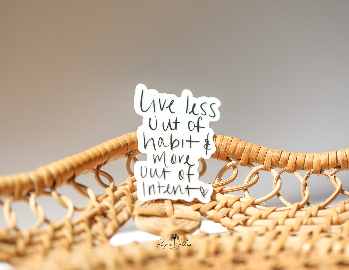 live less out of habit mini sticker