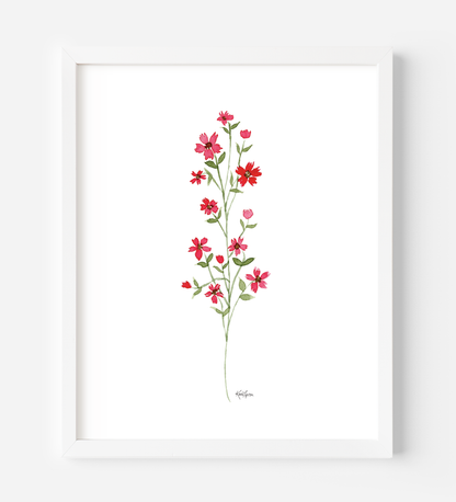 Mask Flowers Art Print
