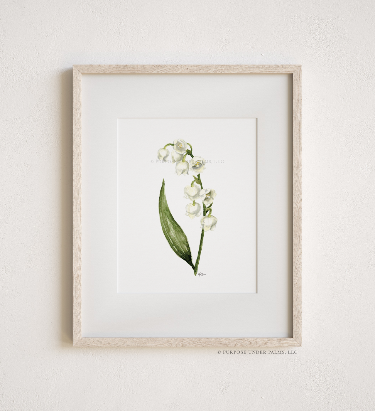 may birth flower | lily of the valley art print