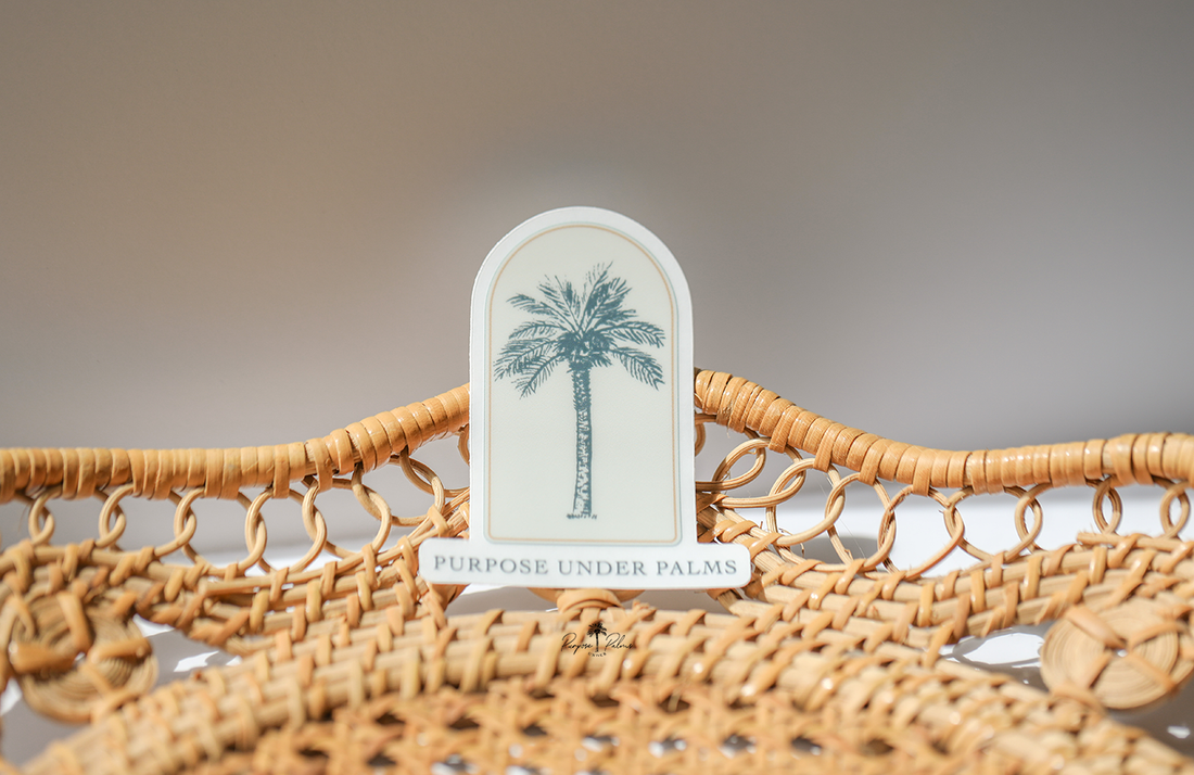 Purpose Under Palms Sticker