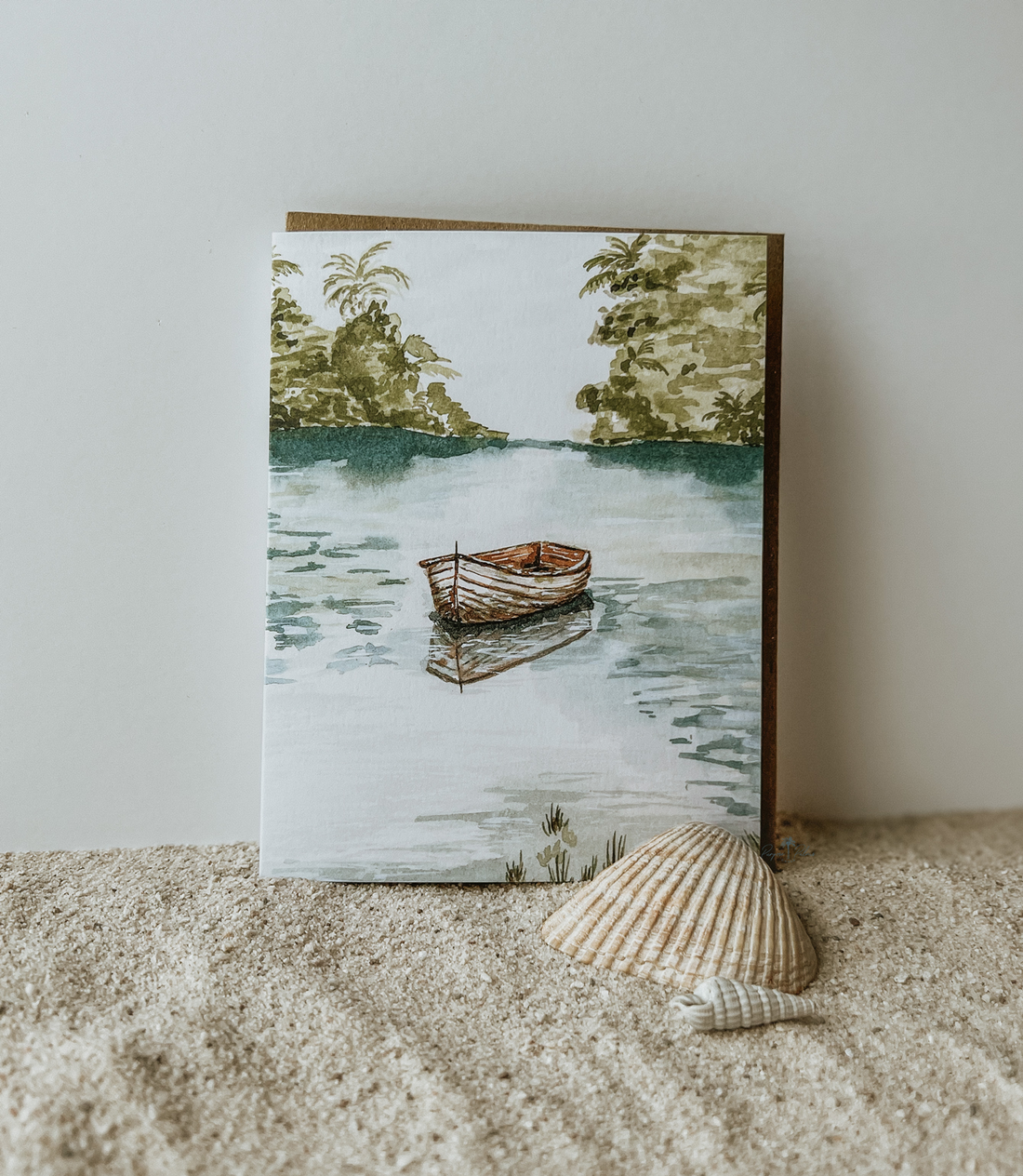 Blank Saltwater Solitude Greeting Card