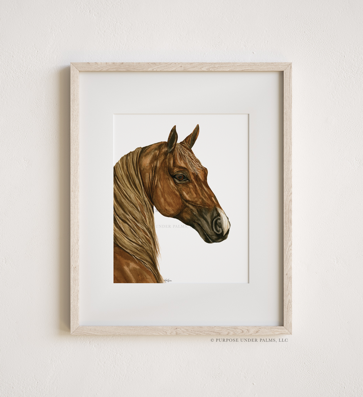 tennesse walking horse watercolor art print