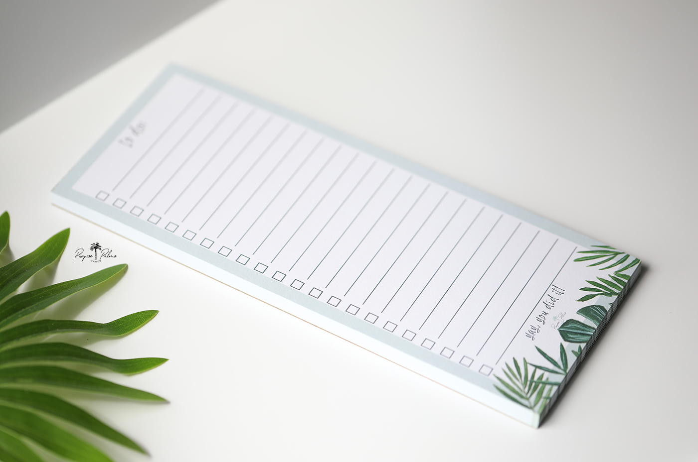 to do list notepad in tropic light sea