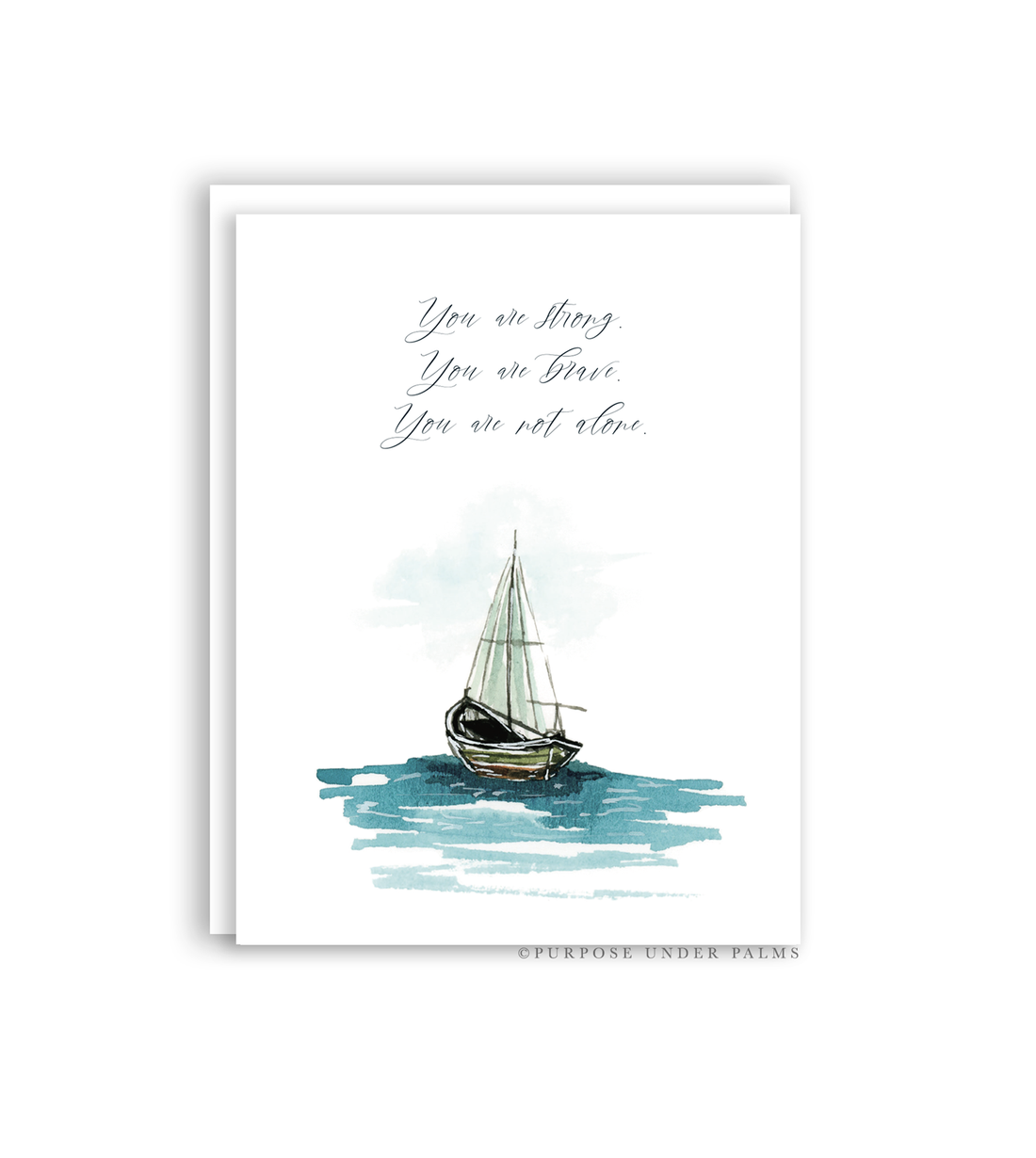 You Are Not Alone Sympathy Card