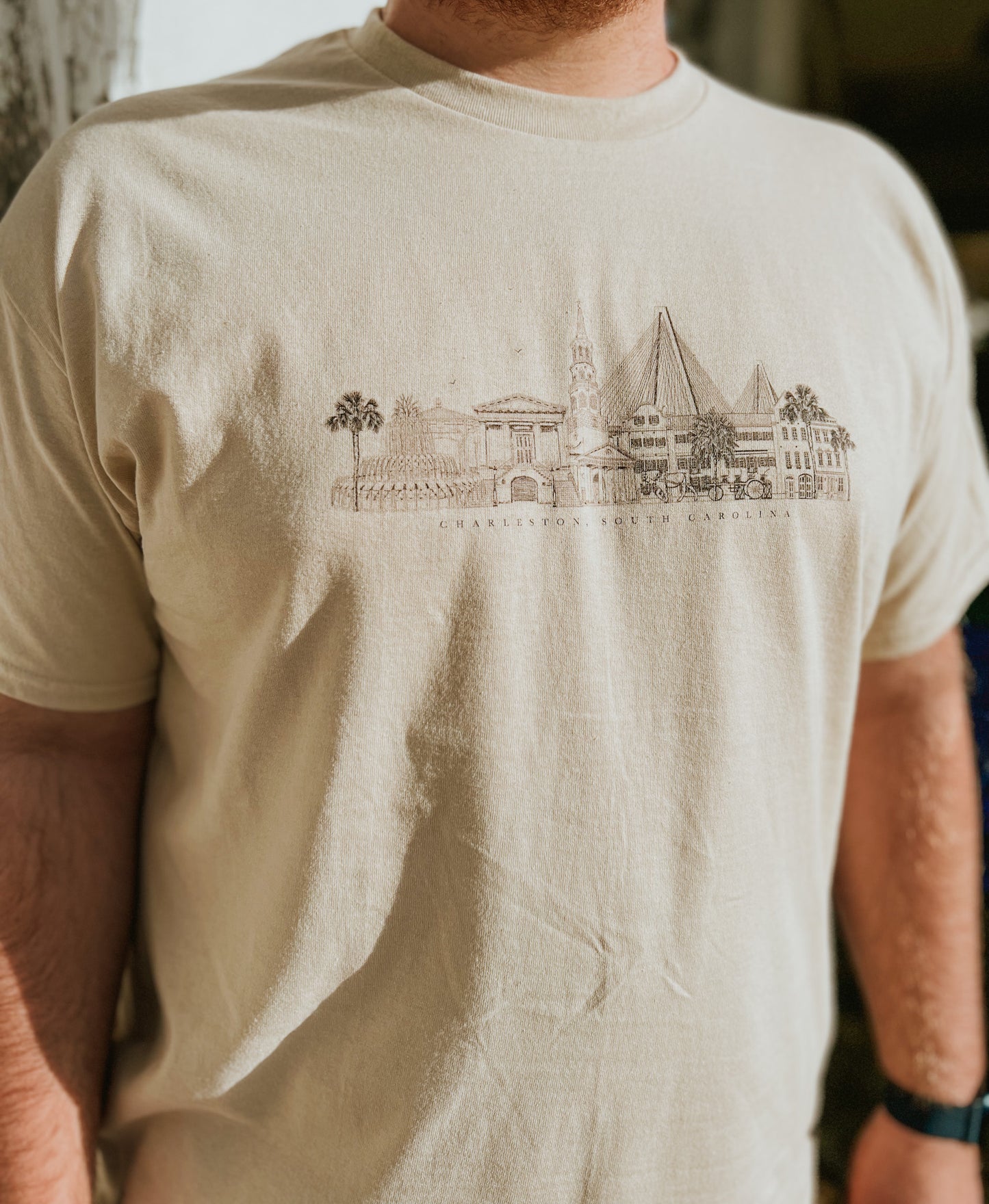 charleston, sc skyline + landmark tee